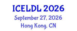 International Conference on E-Learning and Distance Learning (ICELDL) September 27, 2026 - Hong Kong, China International Conference on E-Learning and Distance Learning (ICELDL) September 27, 2026 - Hong Kong, China