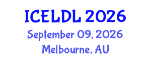 International Conference on E-Learning and Distance Learning (ICELDL) September 09, 2026 - Melbourne, Australia International Conference on E-Learning and Distance Learning (ICELDL) September 09, 2026 - Melbourne, Australia