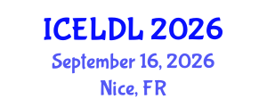 International Conference on E-Learning and Distance Learning (ICELDL) September 16, 2026 - Nice, France International Conference on E-Learning and Distance Learning (ICELDL) September 16, 2026 - Nice, France