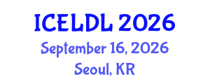 International Conference on E-Learning and Distance Learning (ICELDL) September 16, 2026 - Seoul, Republic of Korea