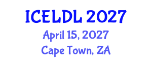 International Conference on E-Learning and Distance Learning (ICELDL) April 15, 2027 - Cape Town, South Africa