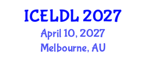 International Conference on E-Learning and Distance Learning (ICELDL) April 10, 2027 - Melbourne, Australia International Conference on E-Learning and Distance Learning (ICELDL) April 10, 2027 - Melbourne, Australia