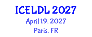 International Conference on E-Learning and Distance Learning (ICELDL) April 19, 2027 - Paris, France International Conference on E-Learning and Distance Learning (ICELDL) April 19, 2027 - Paris, France