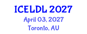 International Conference on E-Learning and Distance Learning (ICELDL) April 03, 2027 - Toronto, Australia International Conference on E-Learning and Distance Learning (ICELDL) April 03, 2027 - Toronto, Australia