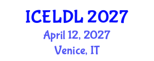 International Conference on E-Learning and Distance Learning (ICELDL) April 12, 2027 - Venice, Italy International Conference on E-Learning and Distance Learning (ICELDL) April 12, 2027 - Venice, Italy