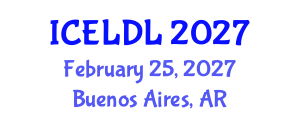 International Conference on E-Learning and Distance Learning (ICELDL) February 25, 2027 - Buenos Aires, Argentina International Conference on E-Learning and Distance Learning (ICELDL) February 25, 2027 - Buenos Aires, Argentina