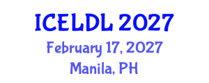 International Conference on E-Learning and Distance Learning (ICELDL) February 17, 2027 - Manila, Philippines International Conference on E-Learning and Distance Learning (ICELDL) February 17, 2027 - Manila, Philippines