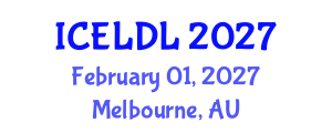 International Conference on E-Learning and Distance Learning (ICELDL) February 01, 2027 - Melbourne, Australia International Conference on E-Learning and Distance Learning (ICELDL) February 01, 2027 - Melbourne, Australia
