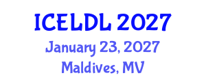 International Conference on E-Learning and Distance Learning (ICELDL) January 23, 2027 - Maldives, Maldives International Conference on E-Learning and Distance Learning (ICELDL) January 23, 2027 - Maldives, Maldives