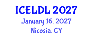 International Conference on E-Learning and Distance Learning (ICELDL) January 16, 2027 - Nicosia, Cyprus International Conference on E-Learning and Distance Learning (ICELDL) January 16, 2027 - Nicosia, Cyprus