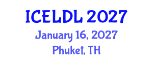 International Conference on E-Learning and Distance Learning (ICELDL) January 16, 2027 - Phuket, Thailand International Conference on E-Learning and Distance Learning (ICELDL) January 16, 2027 - Phuket, Thailand