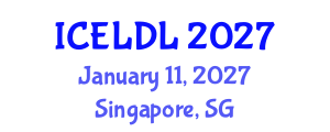 International Conference on E-Learning and Distance Learning (ICELDL) January 11, 2027 - Singapore, Singapore International Conference on E-Learning and Distance Learning (ICELDL) January 11, 2027 - Singapore, Singapore