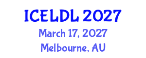 International Conference on E-Learning and Distance Learning (ICELDL) March 17, 2027 - Melbourne, Australia International Conference on E-Learning and Distance Learning (ICELDL) March 17, 2027 - Melbourne, Australia