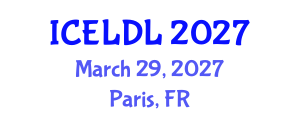 International Conference on E-Learning and Distance Learning (ICELDL) March 29, 2027 - Paris, France International Conference on E-Learning and Distance Learning (ICELDL) March 29, 2027 - Paris, France