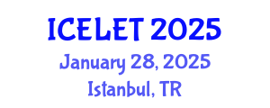 International Conference on e-Learning and e-Teaching (ICELET) January 28, 2025 - Istanbul, Turkey