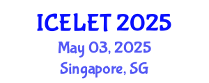International Conference on e-Learning and e-Teaching (ICELET) May 03, 2025 - Singapore, Singapore