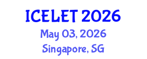 International Conference on e-Learning and e-Teaching (ICELET) May 03, 2026 - Singapore, Singapore