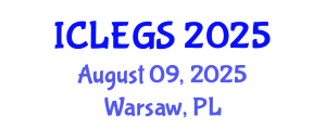 International Conference on e-Learning, e-education and e-Government Systems (ICLEGS) August 09, 2025 - Warsaw, Poland