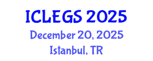 International Conference on e-Learning, e-education and e-Government Systems (ICLEGS) December 20, 2025 - Istanbul, Turkey