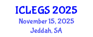 International Conference on e-Learning, e-education and e-Government Systems (ICLEGS) November 15, 2025 - Jeddah, Saudi Arabia