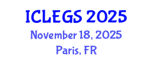 International Conference on e-Learning, e-education and e-Government Systems (ICLEGS) November 18, 2025 - Paris, France
