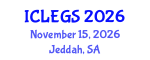 International Conference on e-Learning, e-education and e-Government Systems (ICLEGS) November 15, 2026 - Jeddah, Saudi Arabia