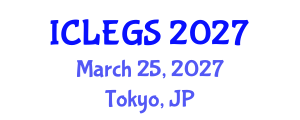 International Conference on e-Learning, e-education and e-Government Systems (ICLEGS) March 25, 2027 - Tokyo, Japan International Conference on e-Learning, e-education and e-Government Systems (ICLEGS) March 25, 2027 - Tokyo, Japan