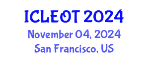 International Conference on e-Learning e-Education and Online Training (ICLEOT) November 04, 2024 - San Francisco, United States