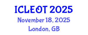 International Conference on e-Learning e-Education and Online Training (ICLEOT) November 18, 2025 - London, United Kingdom