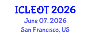 International Conference on e-Learning e-Education and Online Training (ICLEOT) June 07, 2026 - San Francisco, United States