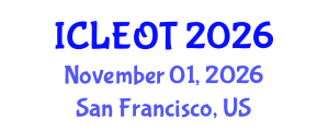 International Conference on e-Learning e-Education and Online Training (ICLEOT) November 01, 2026 - San Francisco, United States