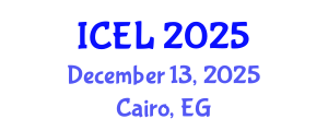 International Conference on e-Learning (ICEL) December 13, 2025 - Cairo, Egypt