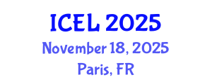 International Conference on e-Learning (ICEL) November 18, 2025 - Paris, France