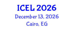 International Conference on e-Learning (ICEL) December 13, 2026 - Cairo, Egypt International Conference on e-Learning (ICEL) December 13, 2026 - Cairo, Egypt