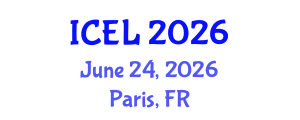 International Conference on e-Learning (ICEL) June 24, 2026 - Paris, France