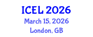 International Conference on e-Learning (ICEL) March 15, 2026 - London, United Kingdom