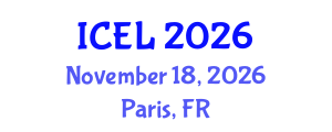 International Conference on e-Learning (ICEL) November 18, 2026 - Paris, France