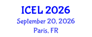 International Conference on e-Learning (ICEL) September 20, 2026 - Paris, France