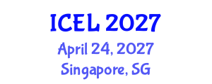International Conference on e-Learning (ICEL) April 24, 2027 - Singapore, Singapore International Conference on e-Learning (ICEL) April 24, 2027 - Singapore, Singapore