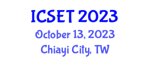 International Conference on E-Society, E-Education and E-Technology (ICSET) October 13, 2023 - Chiayi City, Taiwan