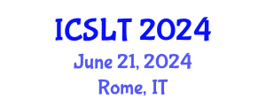 International Conference on e-Society, e-Learning and e-Technologies (ICSLT) June 21, 2024 - Rome, Italy