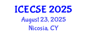 International Conference on Early Childhood and Science Education (ICECSE) August 23, 2025 - Nicosia, Cyprus