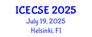 International Conference on Early Childhood and Science Education (ICECSE) July 19, 2025 - Helsinki, Finland