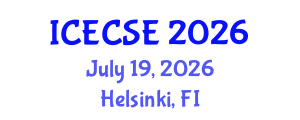 International Conference on Early Childhood and Science Education (ICECSE) July 19, 2026 - Helsinki, Finland