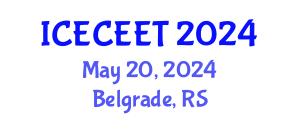 International Conference on Early Childhood Education and Education Technologies (ICECEET) May 20, 2024 - Belgrade, Serbia