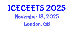 International Conference on Early Childhood Education and Effective Teaching Systems (ICECEETS) November 18, 2025 - London, United Kingdom