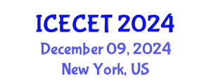 International Conference on Early Childhood Education and Teaching (ICECET) December 09, 2024 - New York, United States