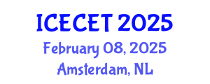 International Conference on Early Childhood Education and Teaching (ICECET) February 08, 2025 - Amsterdam, Netherlands