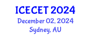 International Conference on Early Childhood Education and Teaching Systems (ICECET) December 02, 2024 - Sydney, Australia
