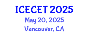 International Conference on Early Childhood Education and Teaching Systems (ICECET) May 20, 2025 - Vancouver, Canada